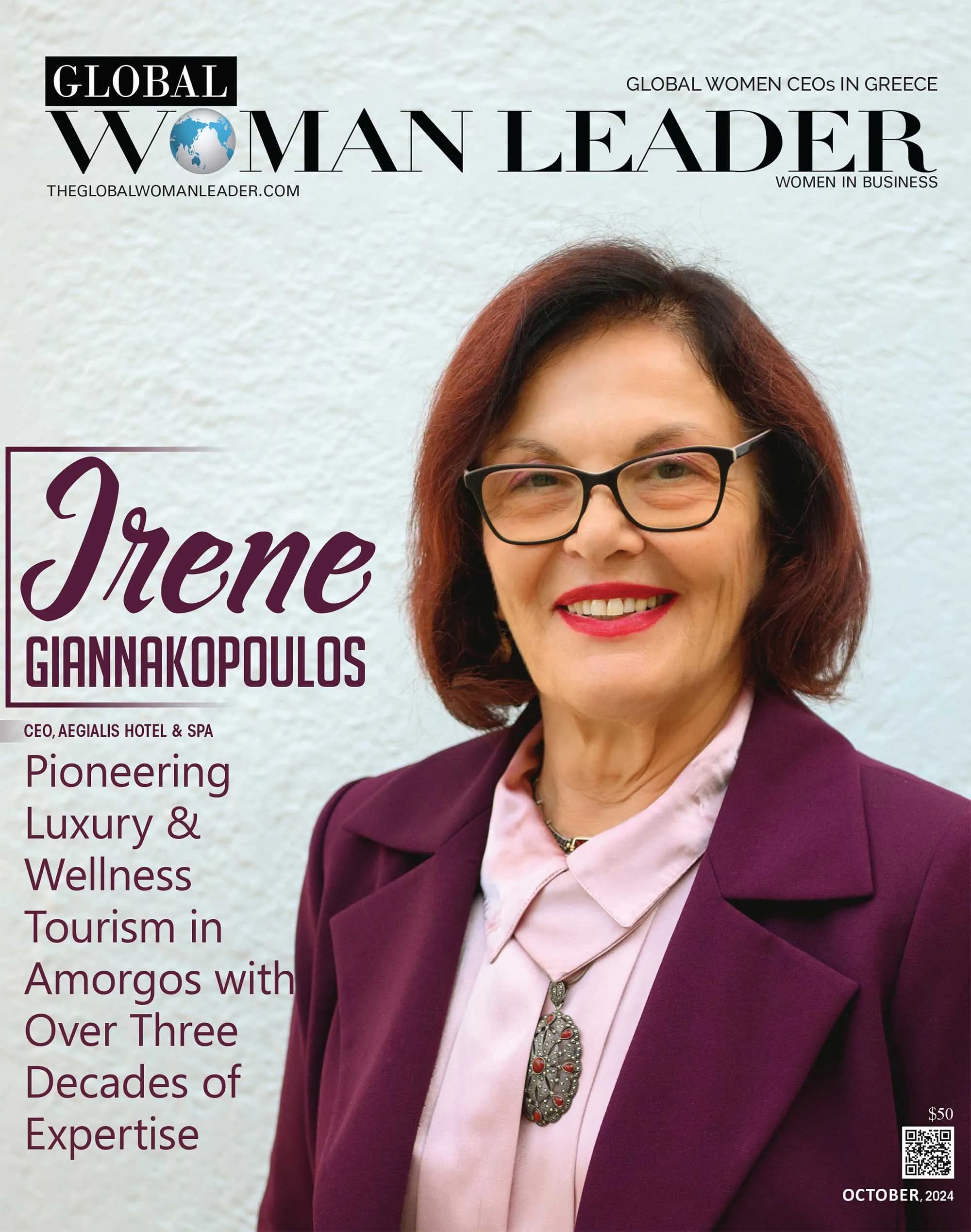 Irene Giannakopoulos featured in Global Woman Leader