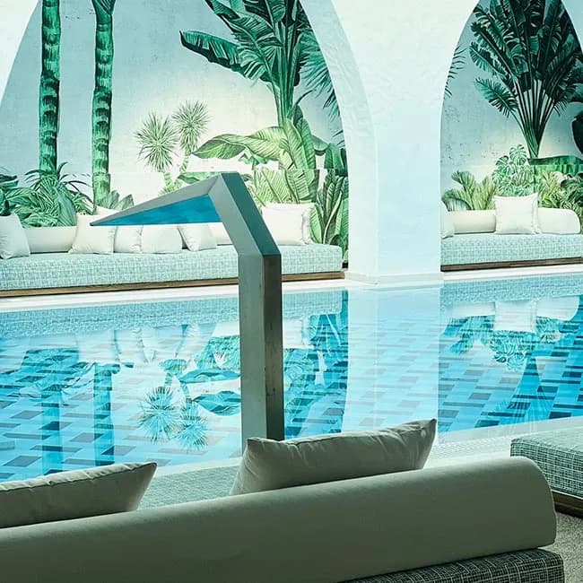 Indoor sea water swimming pool at Lalon Idor Spa Center