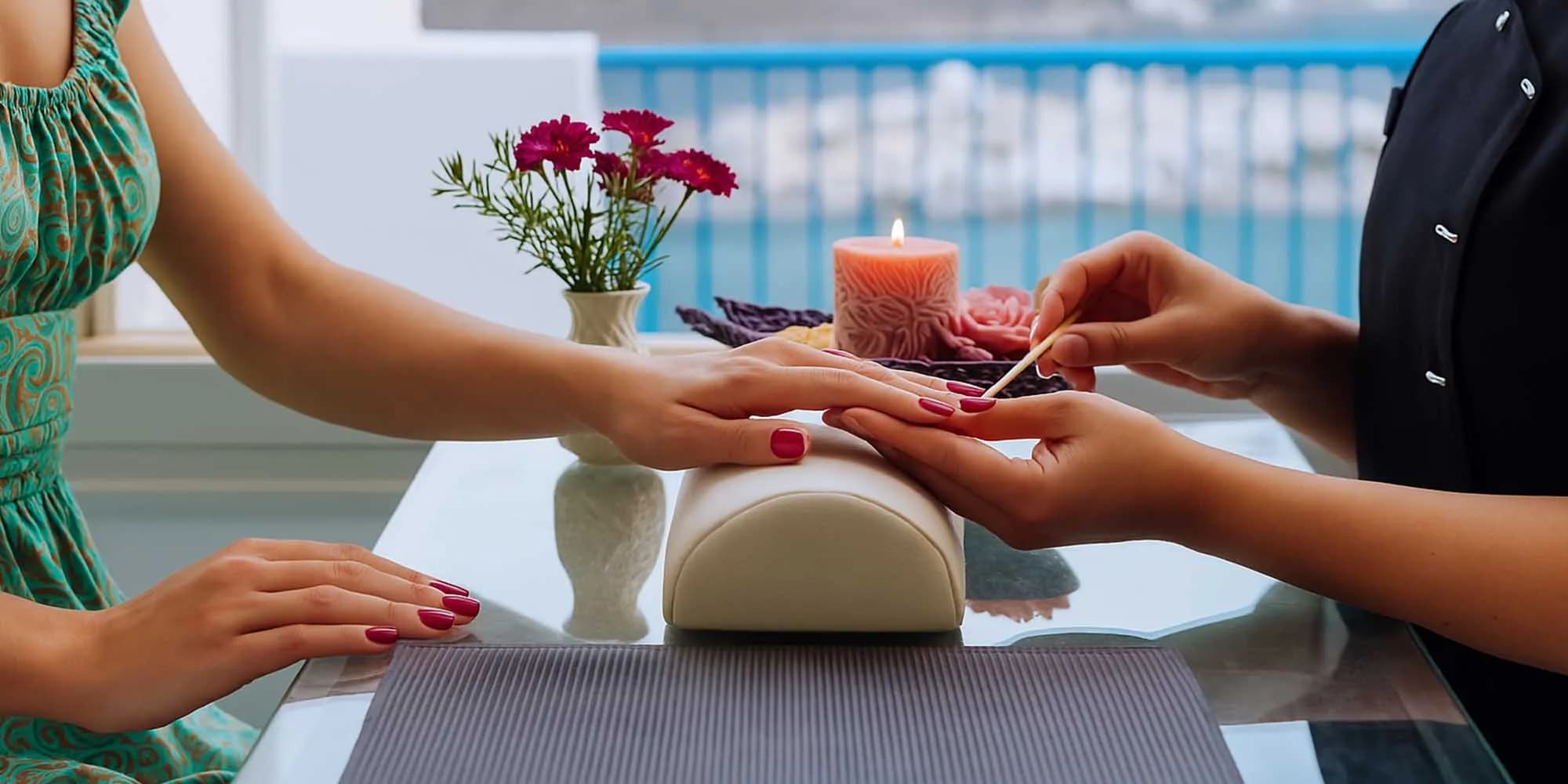 Manicure and pedicure treatment